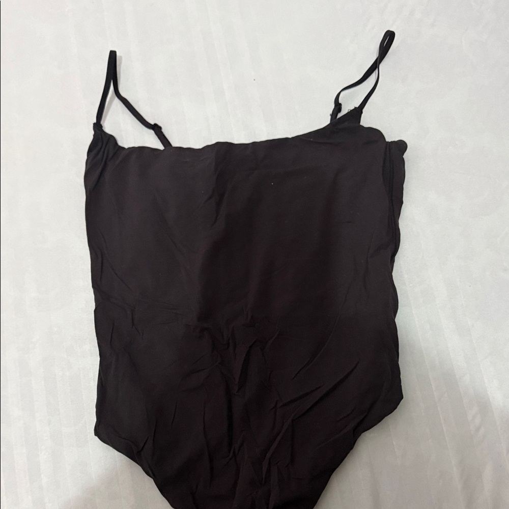SKIMS Black Sleeveless Bodysuit